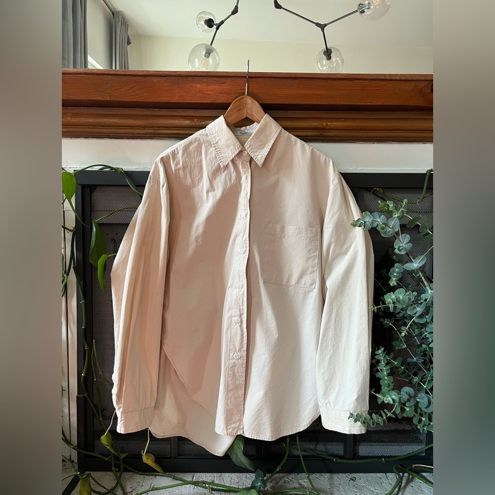 Frankie Shop Button Down Shirt - One Size - Sand